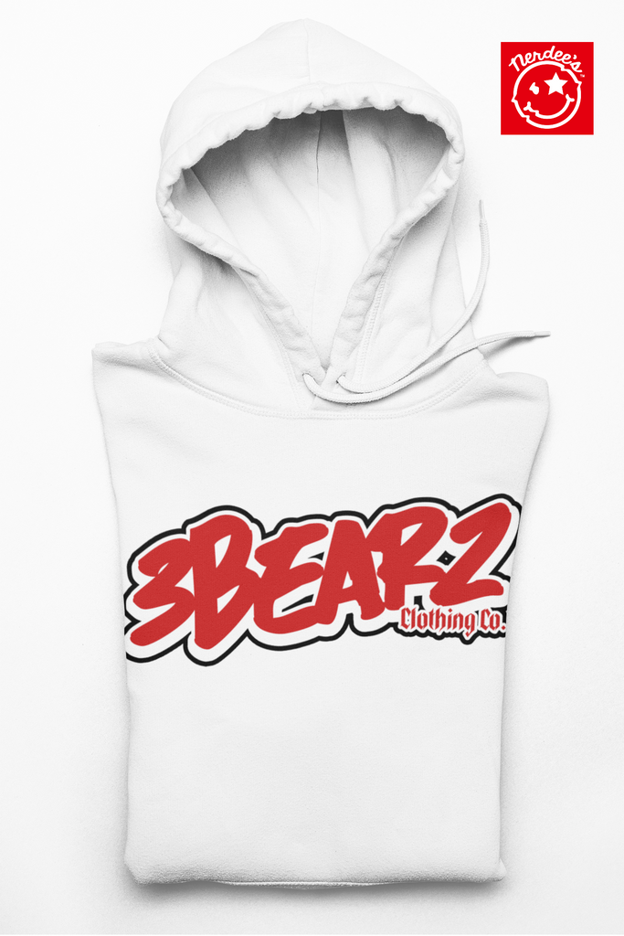 3Bearz Clothing Co. Logo (Red) - Unisex Heavy Blend™ Hooded Sweatshirt
