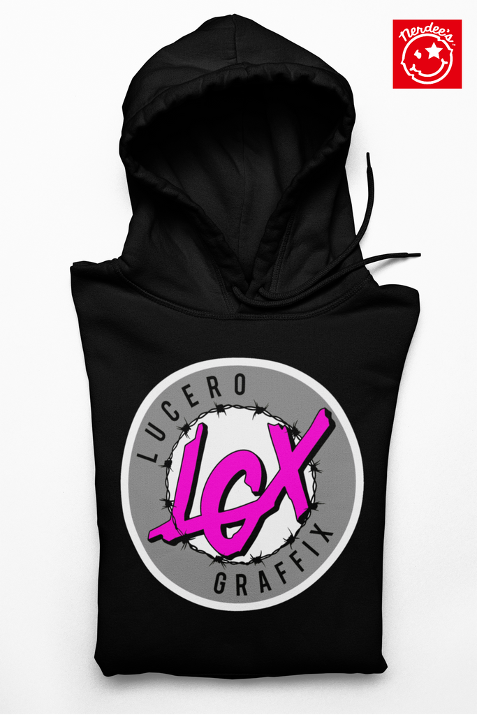 LGX Logo ( WHT/GRY/HOTPNK) - Unisex Hoodie