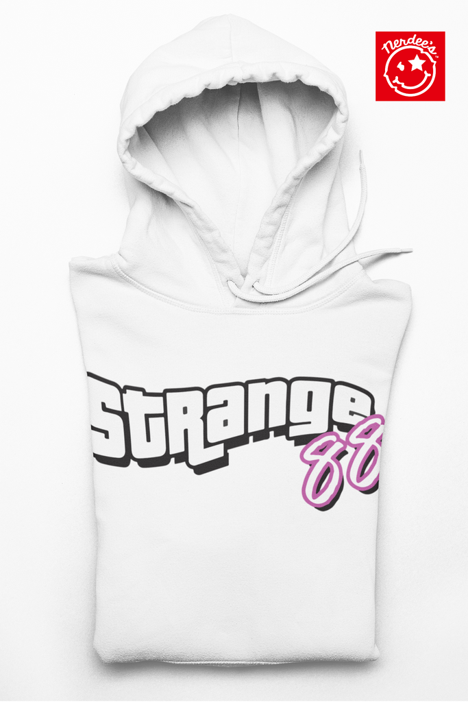 Strange 88 Retro Logo Hoodie "Grand Theft" (Logo 3) - Unisex Heavy Blend™ Hooded Sweatshirt