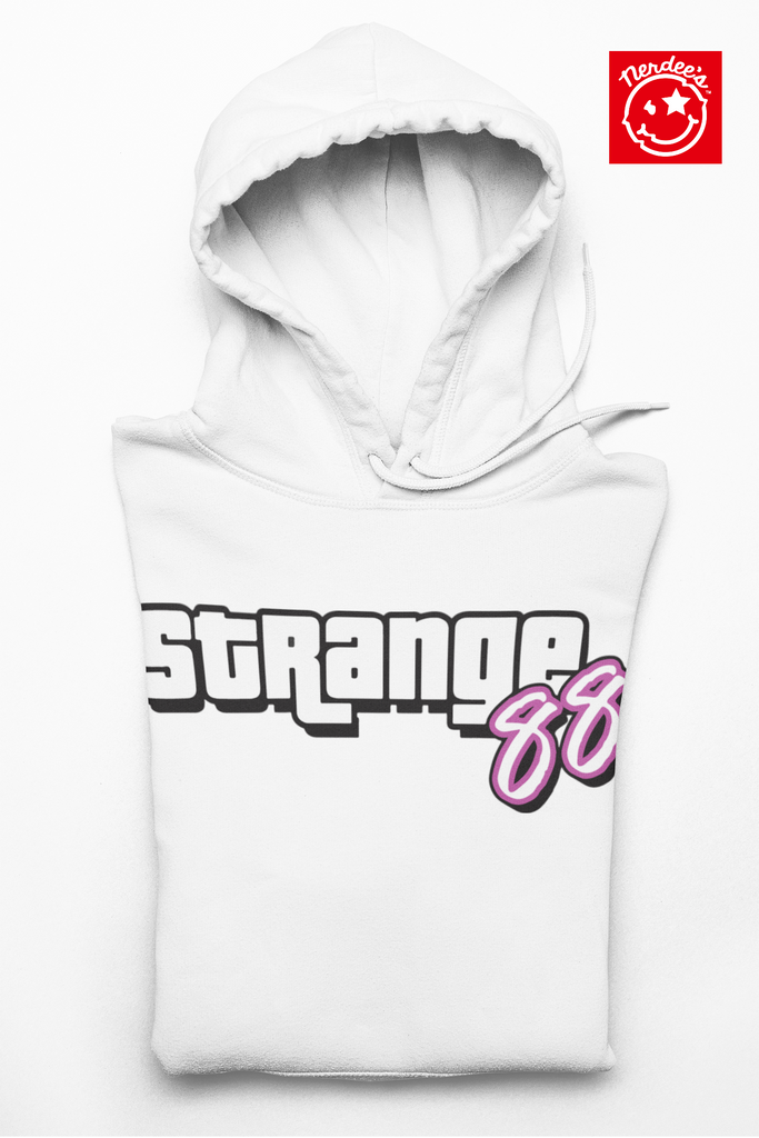 Strange 88 Retro Logo Hoodie "Grand Theft" (Logo 2) - Unisex Heavy Blend™ Hooded Sweatshirt