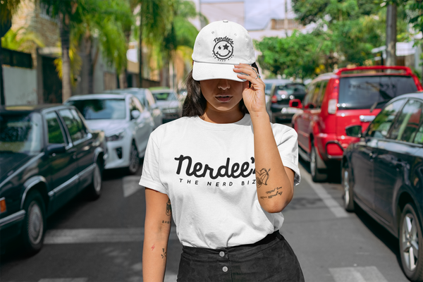 Nerdee's Official logo (BLK) - Unisex Twill Hat