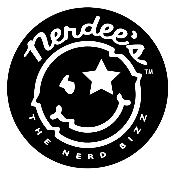 Nerdee's Logo High Quality Stickers (Round - 4 mil. Vinyl High Gloss (UV))- Multiple Sizes & Colors!