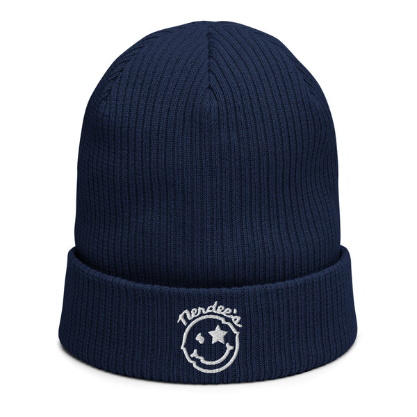 Nerdee's Official Logo - Organic ribbed beanie