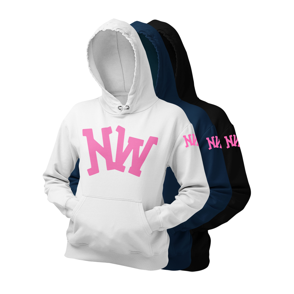 Nerdee's World Gaming Logo "NW" (Pink) - Unisex Hoodie