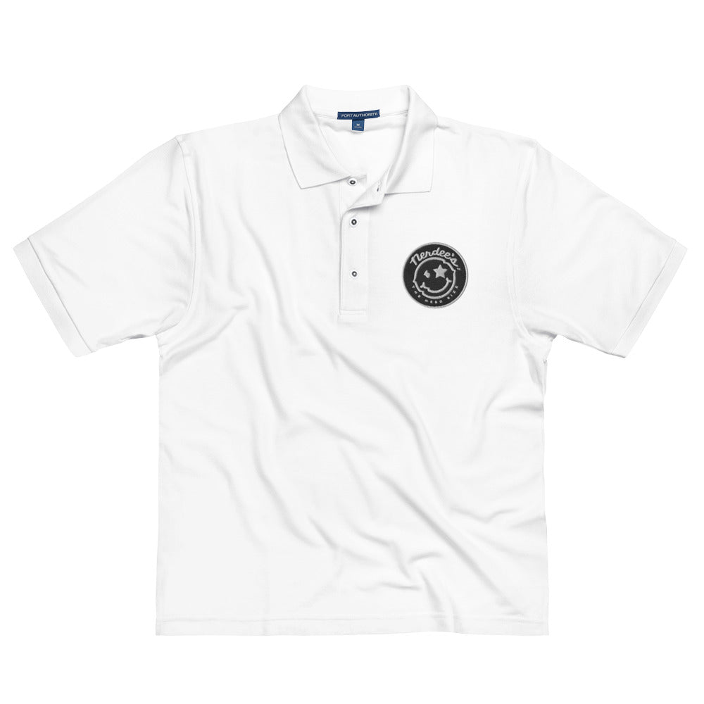 Nerdee's Logo Emblem - Men's Premium Polo