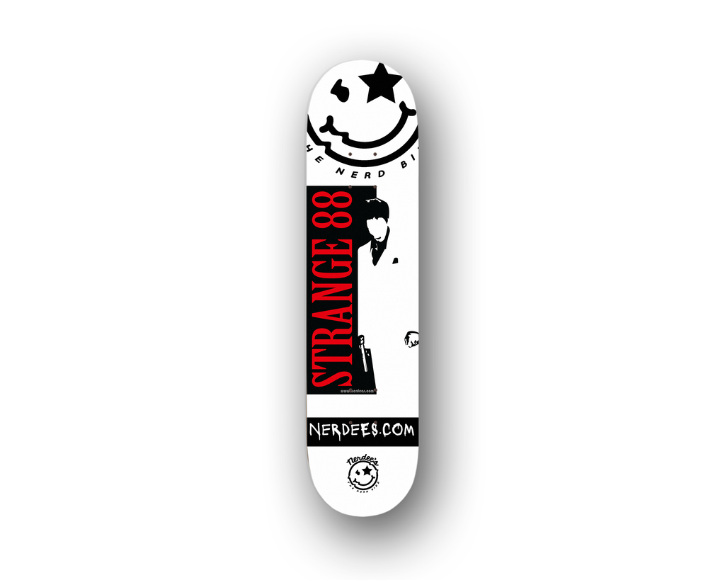 Nerdee's Skate Shop - Strange 88 Retro Logo "Money & Power" - Skateboard Deck