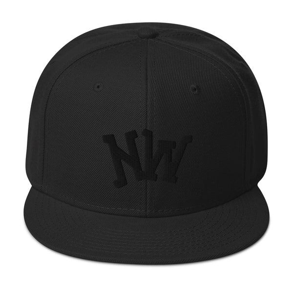 Nerdee's World Logo (Black) Otto Snapback Hat