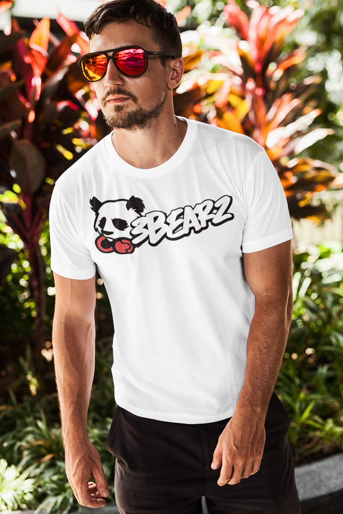 3Bearz Clothing Logo - Men's Cotton Crew Tee