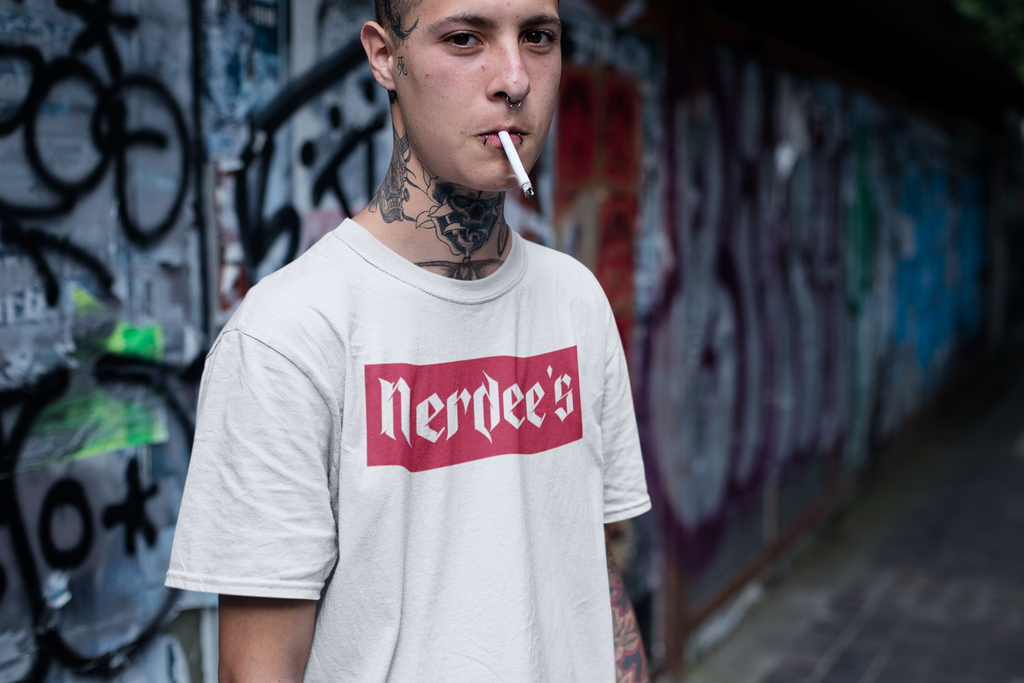 Nerdee's "Red Label" - Men's Lightweight Fashion Tee