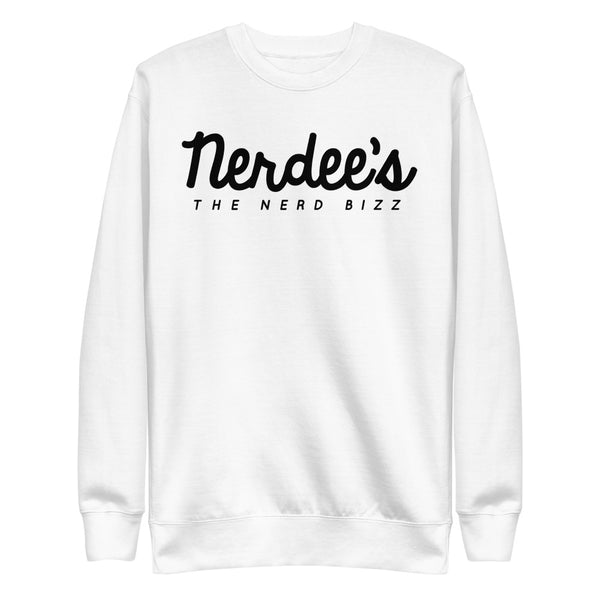 Nerdee's - The Nerd Bizz - Script Logo Unisex Fleece Pullover