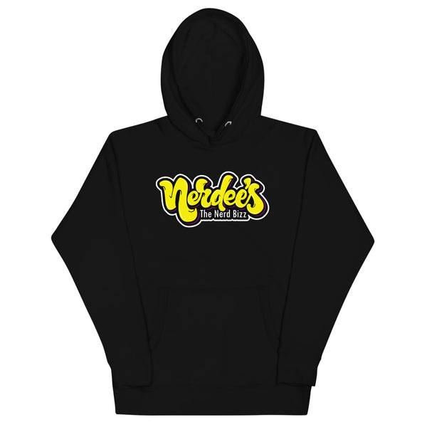 Nerdee's Graffiti (Yellow/Pink) Logo Unisex Hoodie