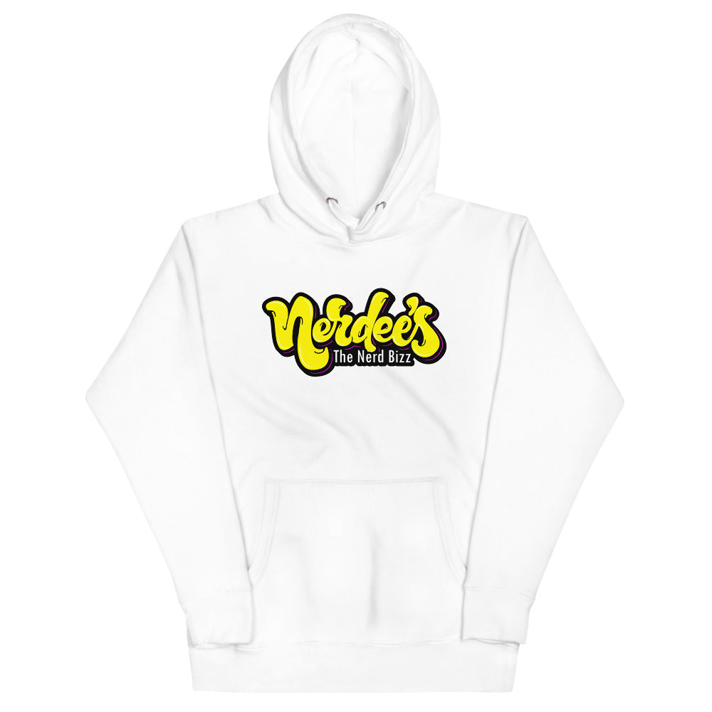 Nerdee's Graffiti (Yellow/Pink) Logo Unisex Hoodie