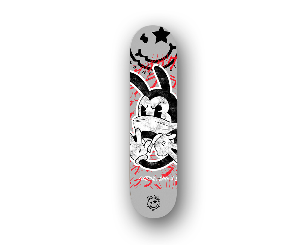 Nerdee's Skate Shop "Silly Wabbit" (GRY Design 01) Skateboard Deck