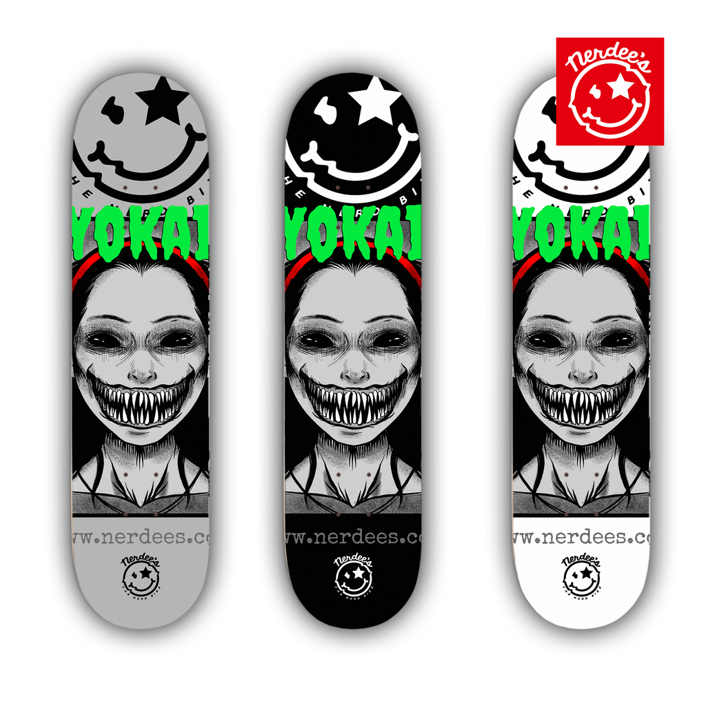 Nerdee's Skate Shop - Yokai (Design 02) - Kaidan Series (J-Horror/Japanese Horror) Special Edition Skateboard Deck