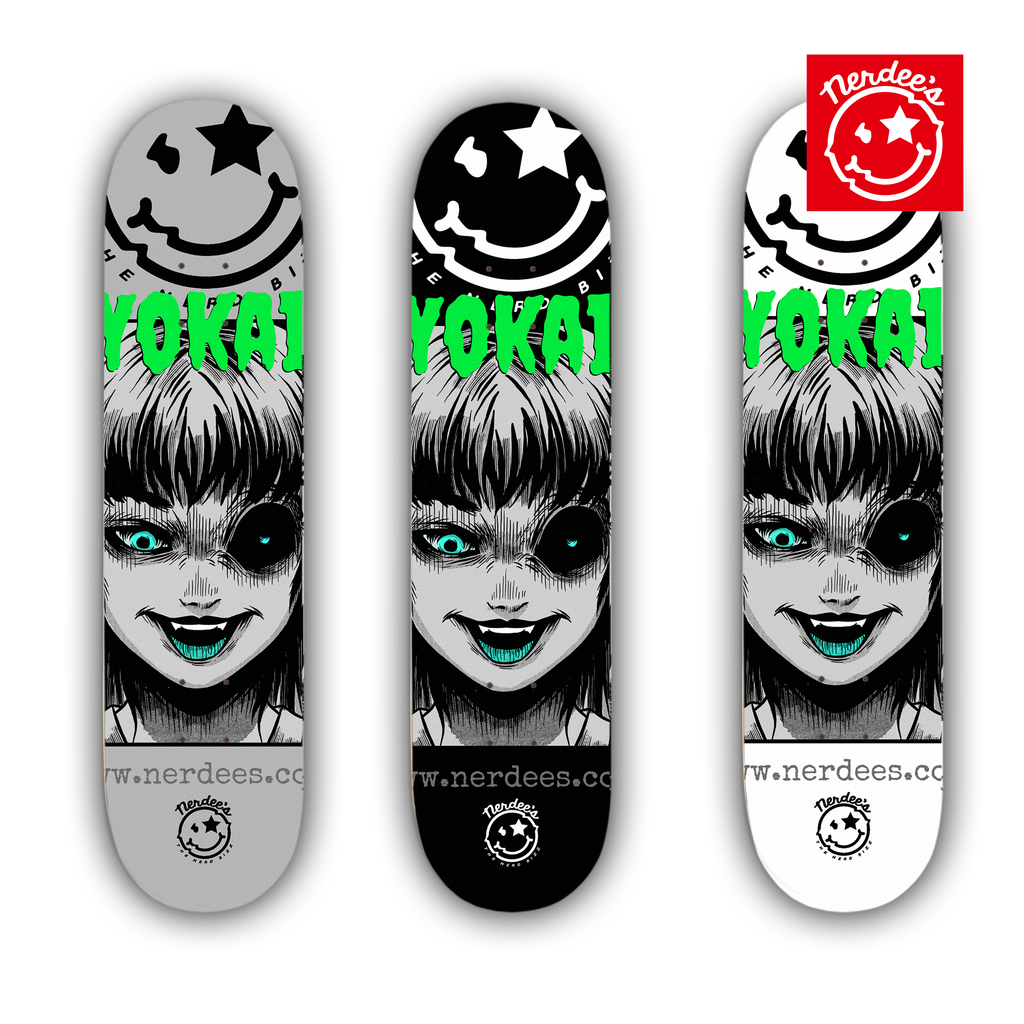 Nerdee's Skate Shop - Yokai (Design 03) - Kaidan Series (J-Horror/Japanese Horror) Special Edition Skateboard Deck